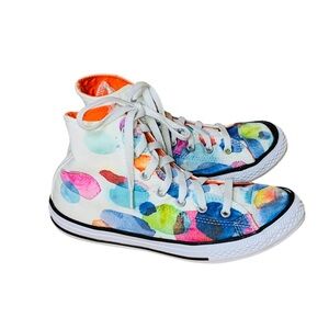 Chuck Taylor All Star Flower Petal High Tops Shoes Sneakers juniors size 4